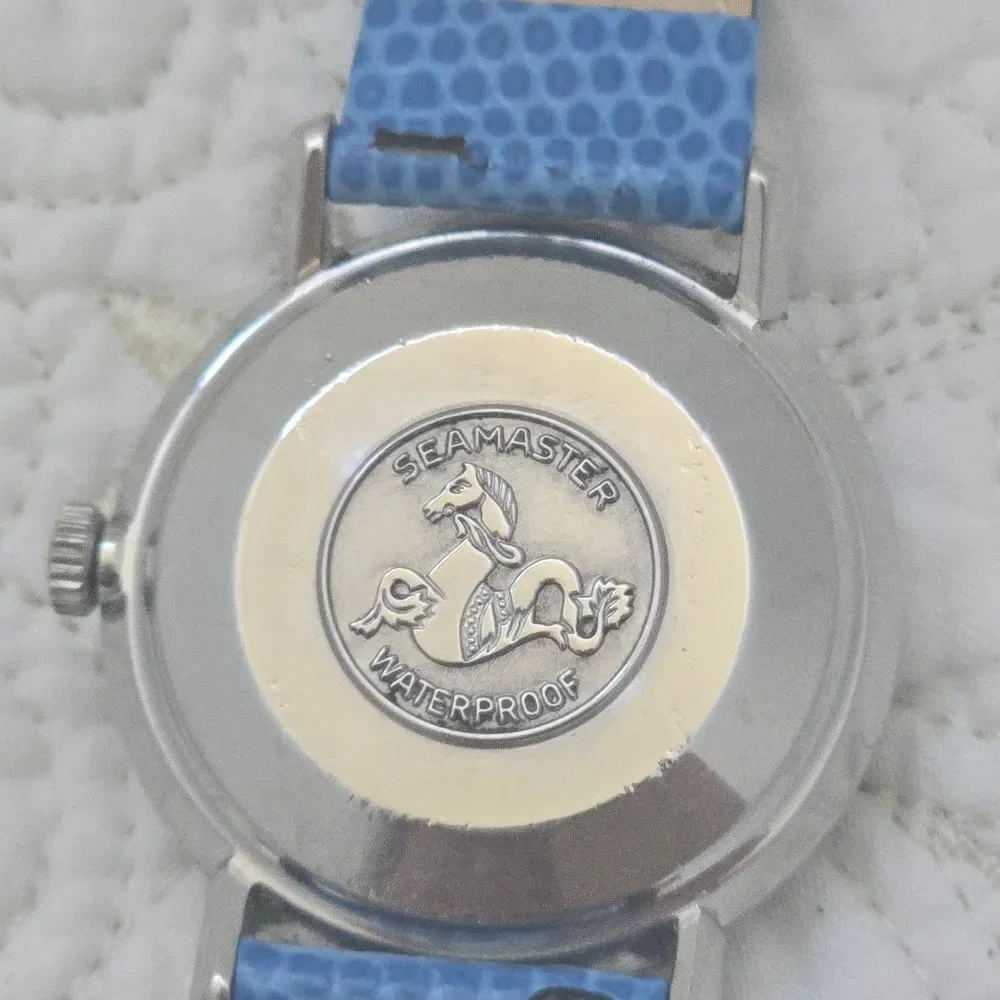 Vintage Omega Seamaster De Ville Watch 166.020 Automatic Date 34mm Silver Swiss